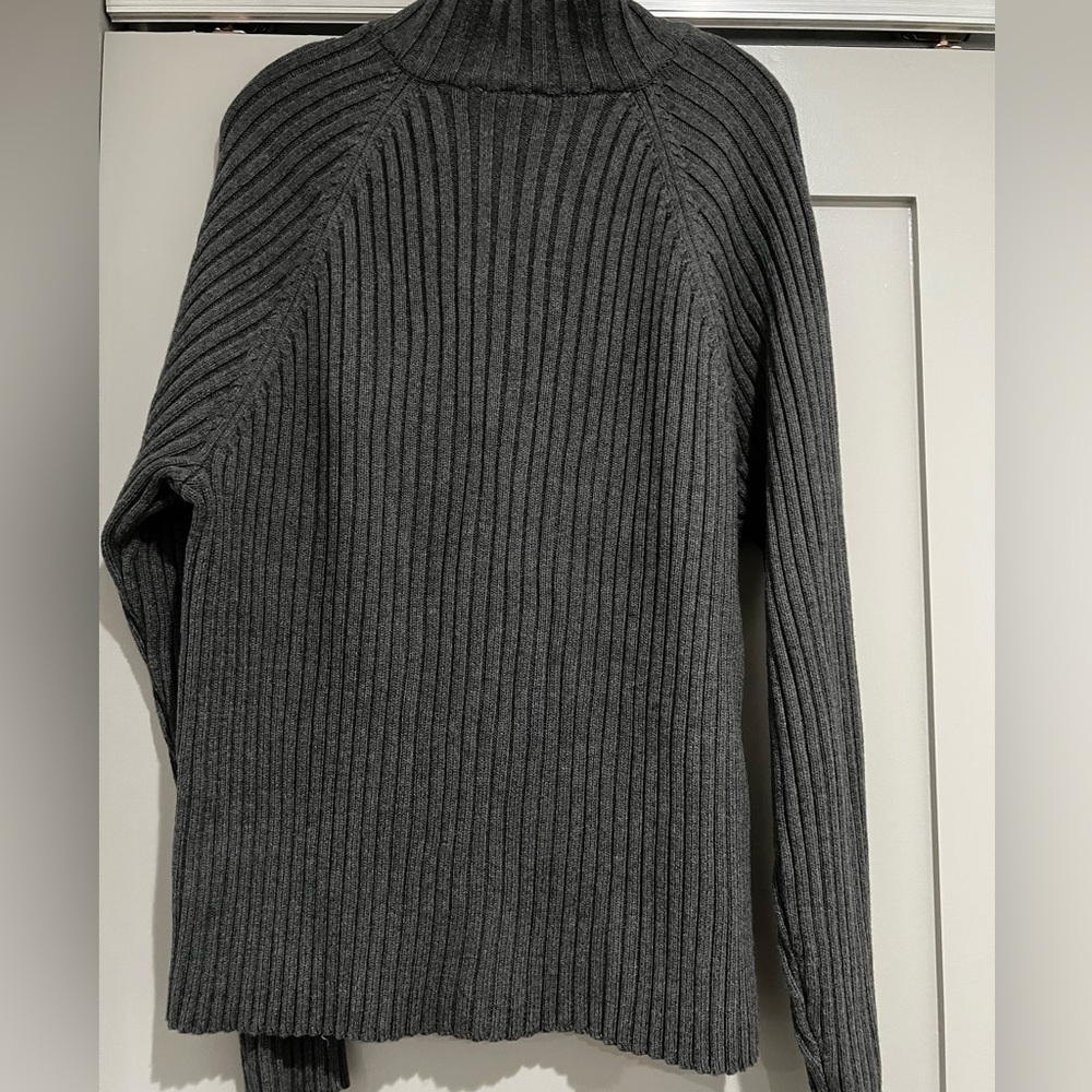 Charcoal Ribbed Sweater - Picture 5 of 7